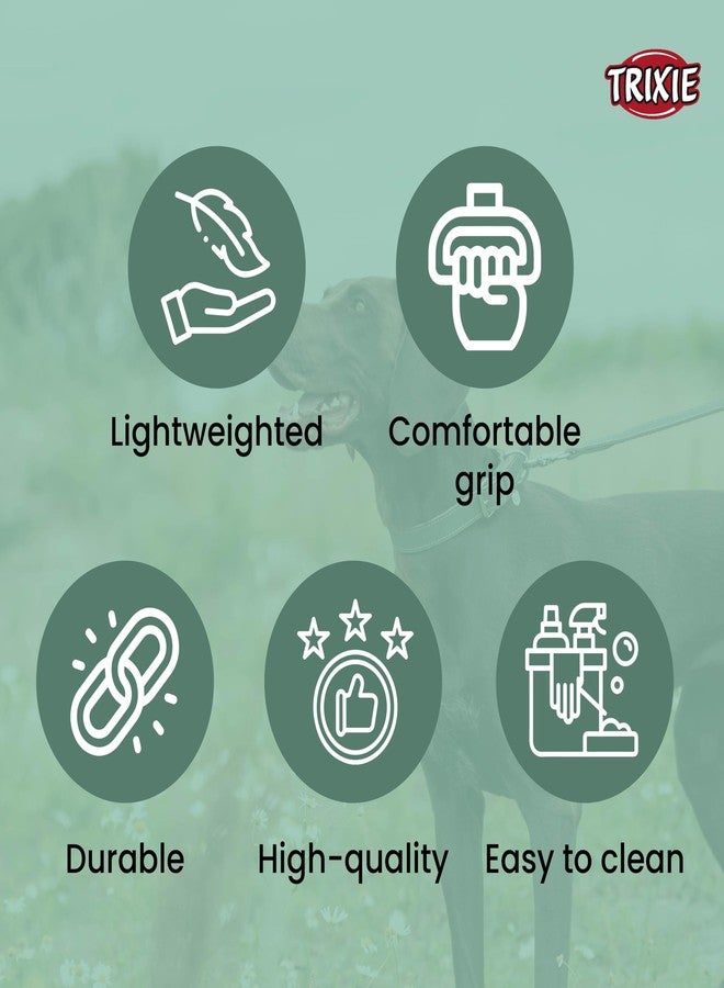 تريكسي، مقود كلاب قصير فاخر مع حلقة يد مبطنة، يناسب: M-XL، 20 كجم أو أكثر (بودل، بولدوغ، لابرادور، هاسكي) الكلاب، 37 سم/25 مم (ML، نعناع) - Image 4